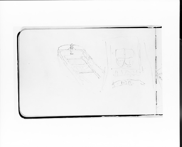 Albert Bierstadt, Study of a Rowboat: View Toward the Stern (from Sketchbook)