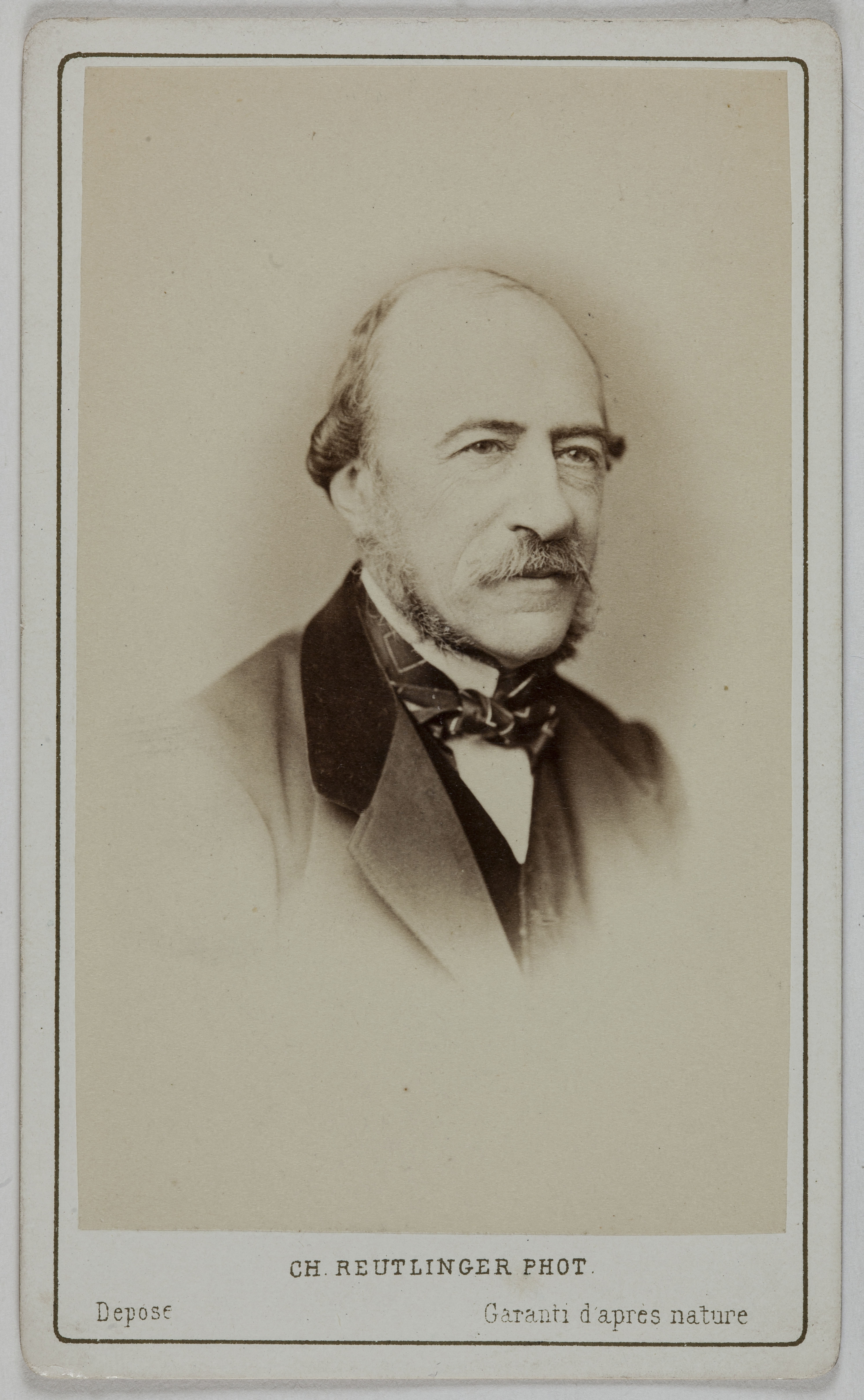 Charles Reutlinger, Portrait de Joseph Autran (1813-1877), (poète, auteur dramatique)