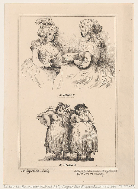 Thomas Rowlandson, St James's and St Giles's