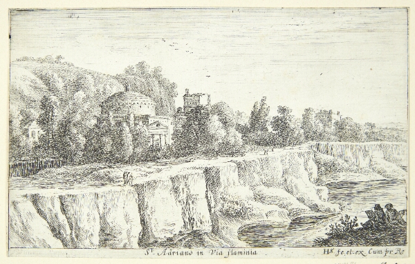 Herman van Swanevelt, Skt. Adrians kirke ved Via Flaminia