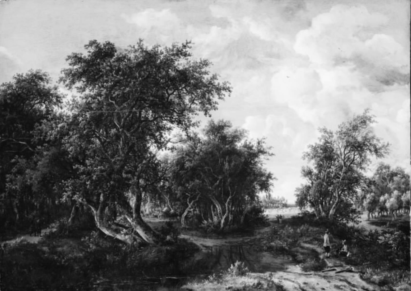 Meindert Hobbema, En dam i udkanten af et krat