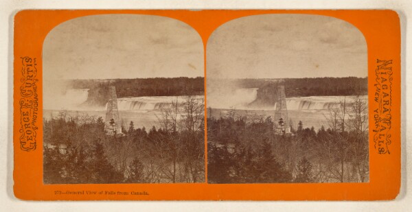 George E. Curtis, General View of Falls from Canada [Niagara Falls]