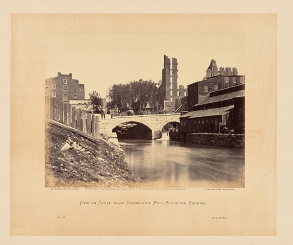 Alexander Gardner, View on Canal, near Crenshaw's Mill, Richmond, Virginia