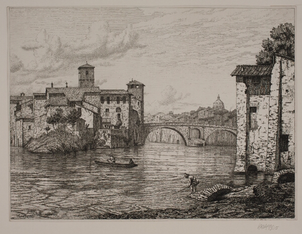 Vilhelm Kyhn, Parti ved Ponte Rotto i Rom