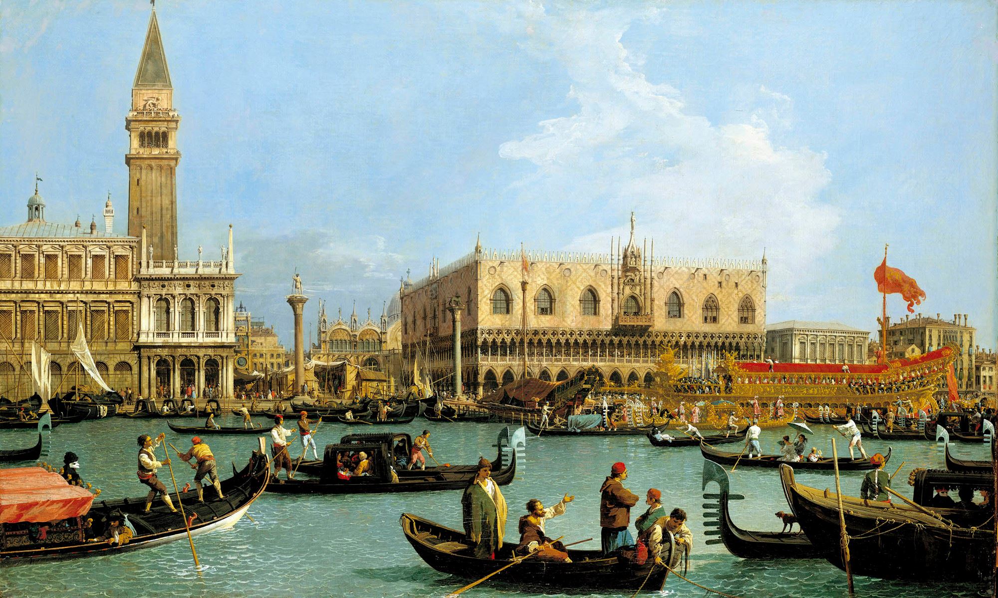 Canaletto, Venice: The Bacino di San Marco on Ascension Day