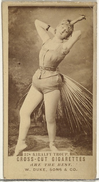 W. Duke, Sons & Co., Card Number 328, Kiralfy Troup, from the Actors and Actresses series (N145-3) issued by Duke Sons & Co. to promote Cross Cut Cigarettes