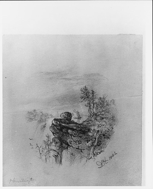 Daniel Huntington, The End (tailpiece from McGuire Scrapbook)