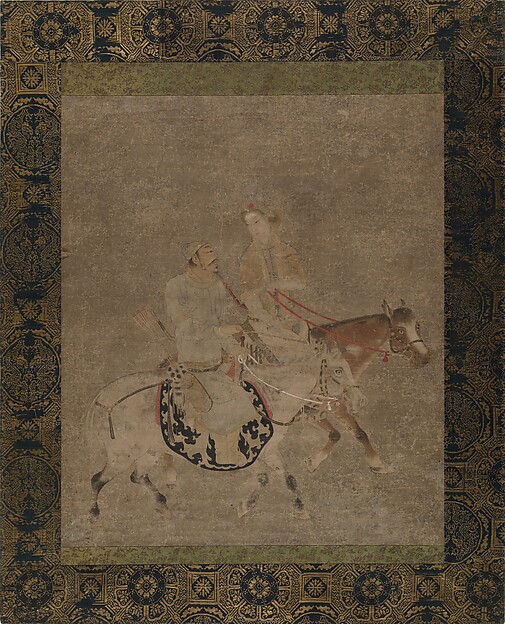 Unidentified artist, Man and Woman on Horseback