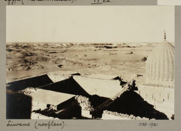 K.A.C. Creswell, Roofless iwans at the funerary complex of Mamluk Sultan al-Ashraf Inal, Cairo