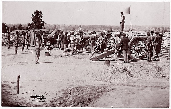 Timothy H. O'Sullivan, Colored Battery, Petersburg, June