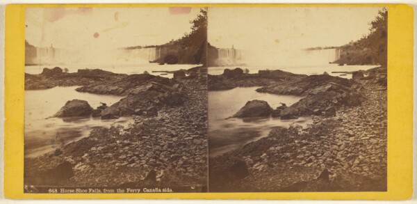 Edward Bierstadt, Horse Shoe Falls, from the Ferry, Canada side.