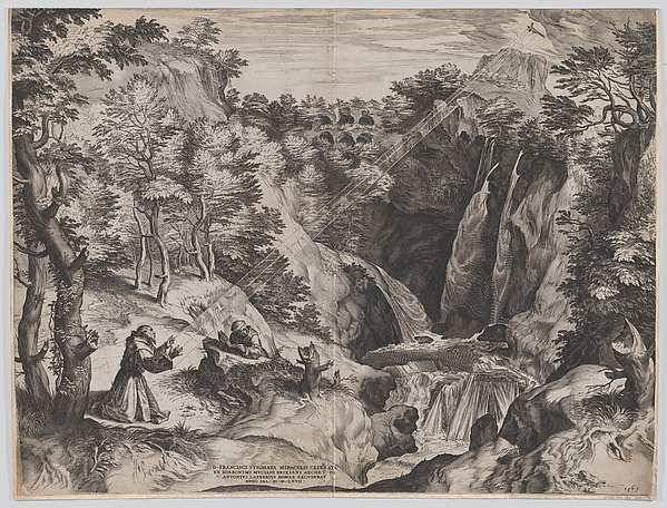 Cornelis Cort, St Francis Receives the Stigmata