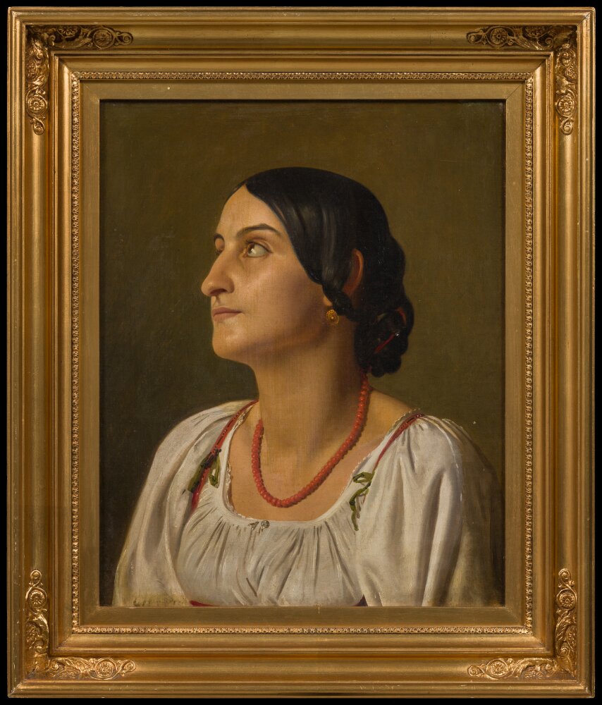 Constantin Hansen, Woman from Sora. Study for altar board in Valby Church