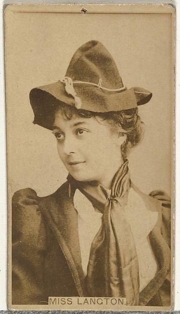 W. Duke, Sons & Co., Miss Langton, from the Actors and Actresses series (N145-8) issued by Duke Sons & Co. to promote Duke Cigarettes