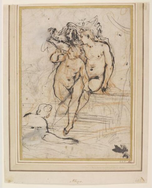 Francesco Albani, Study for a composition with Diana and nymphs