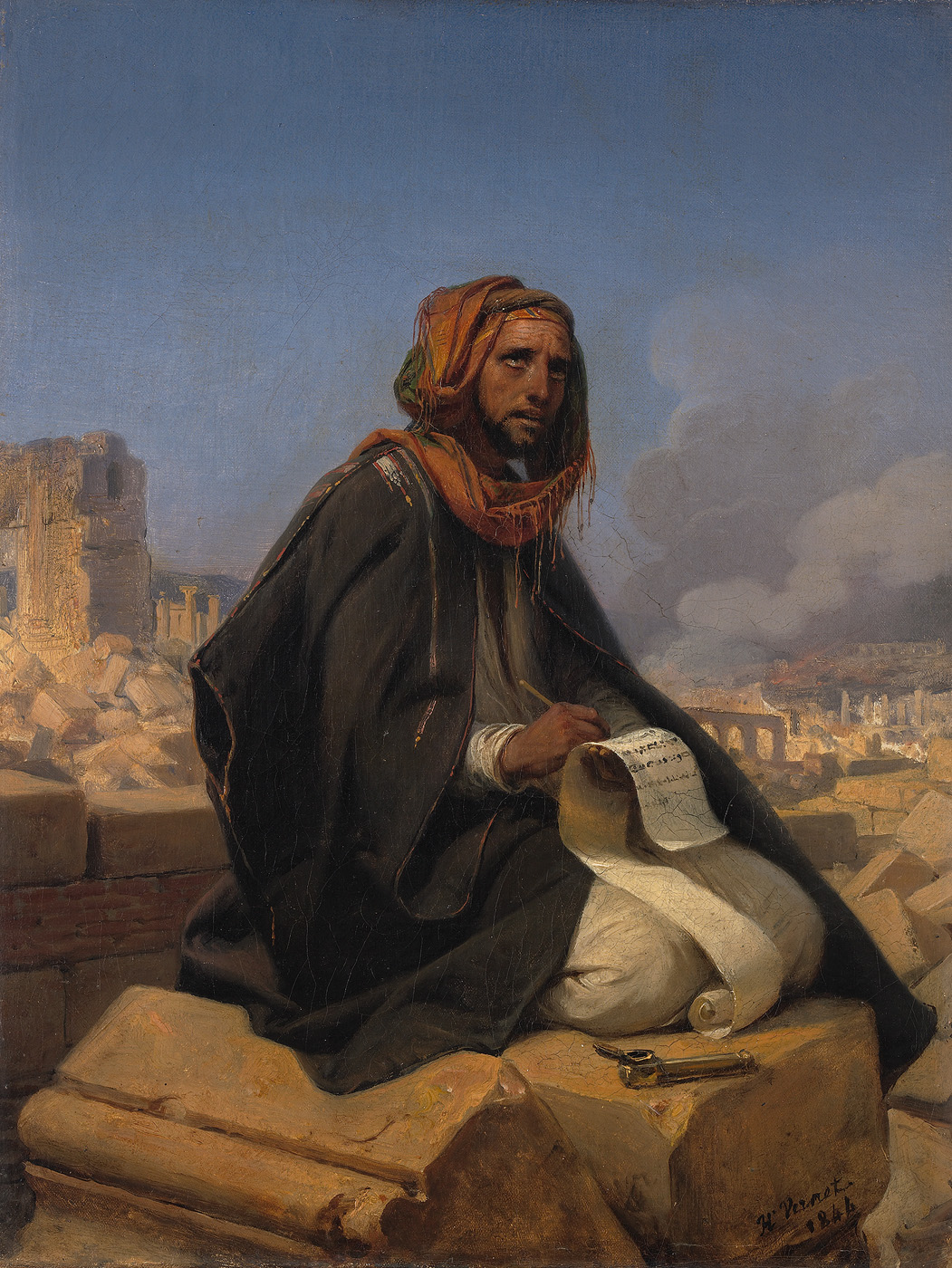 Horace Vernet, Jeremiah on the ruins of Jerusalem