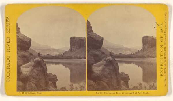 Timothy H. O'Sullivan, View across River at the mouth of Paria Creek.