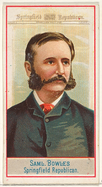 Allen & Ginter, Samuel Bowles, Springfield Republican, from the American Editors series (N1) for Allen & Ginter Cigarettes Brands