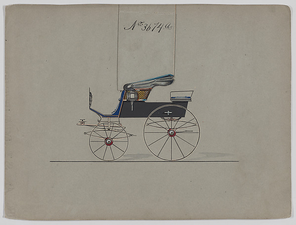 Brewster & Co., Design for Stanhope Phaeton, no. 3674