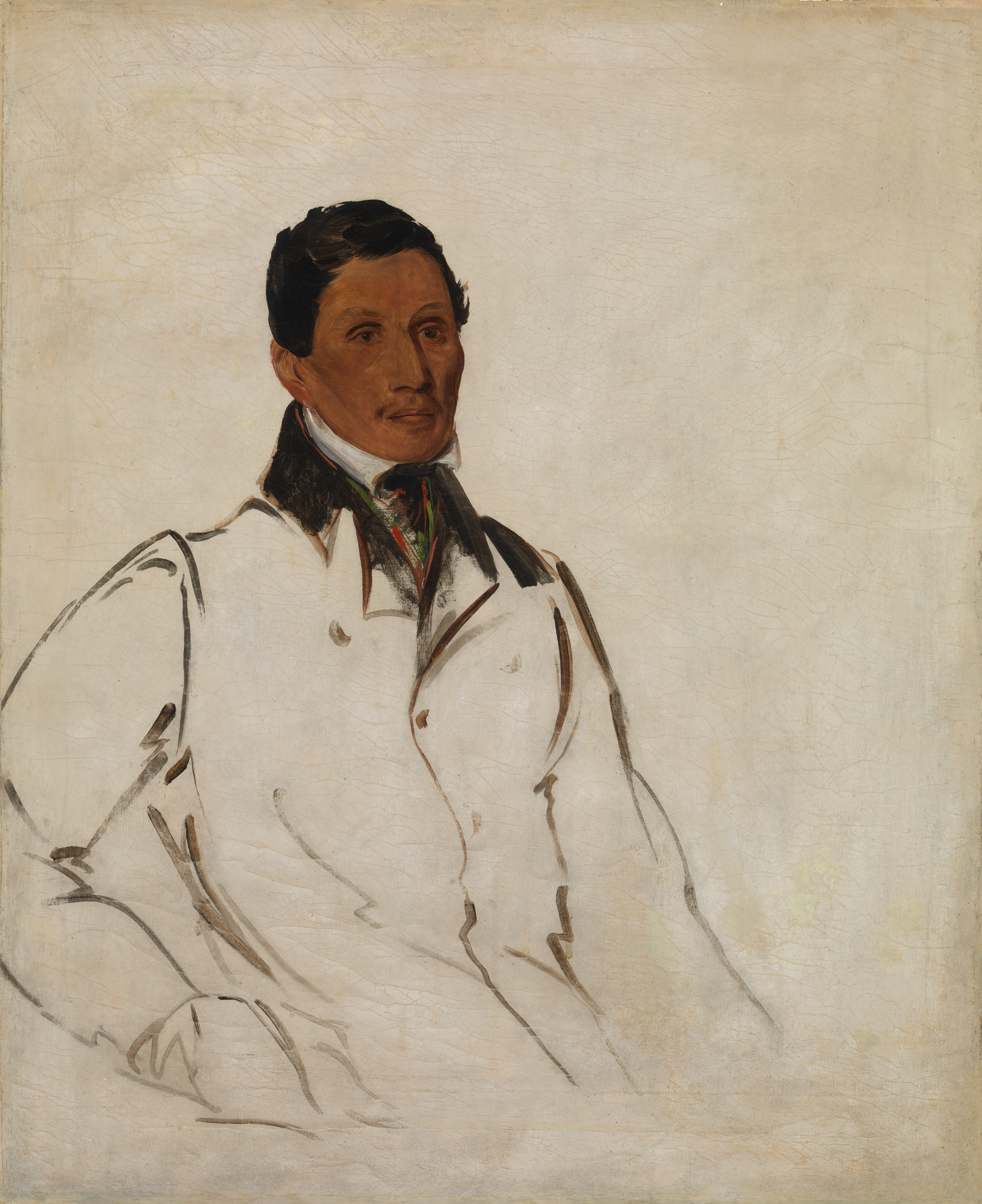 George Catlin, Waun-naw-con, The Dish (John W. Quinney), a Missionary Preacher