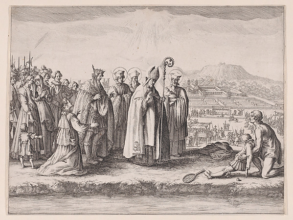 Jacques Callot, Saint Mansuy, pièce appelée aussi Saint Mansuet ou La Raquette (Saint Mansuy, piece also called Saint Mansuet or The Racket)