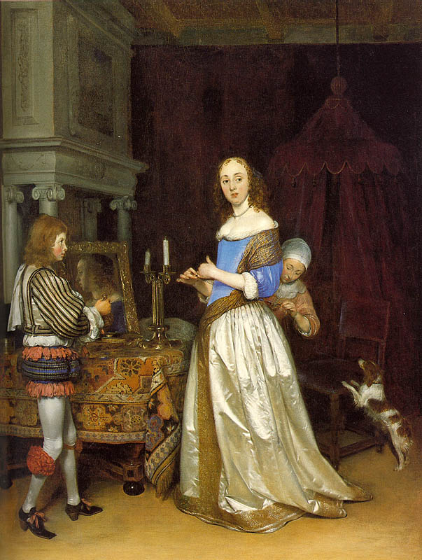 Gerard ter Borch, A Lady at Her Toilet