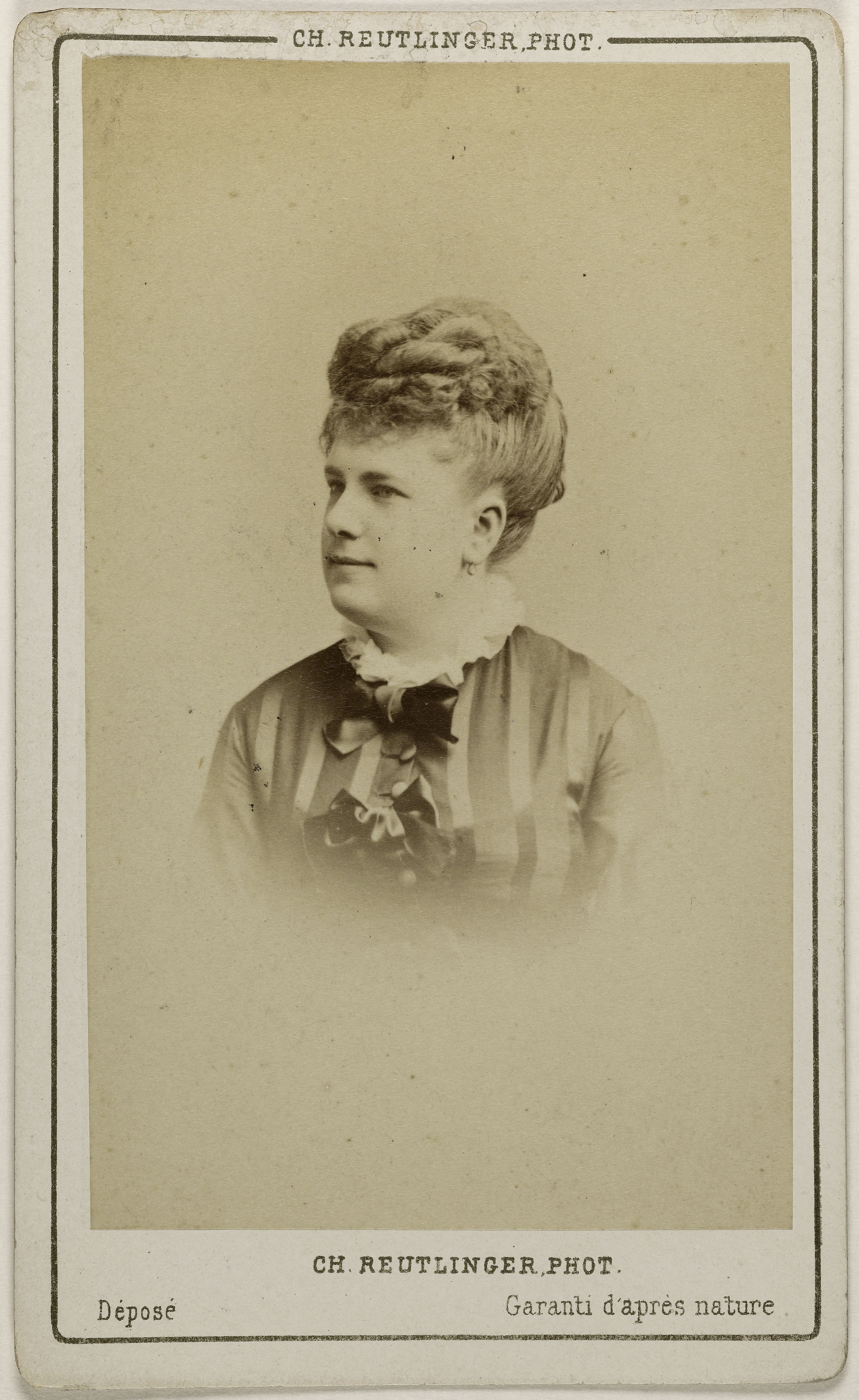 Charles Reutlinger, Portrait de Marie Belval (1853-1901), chanteuse lyrique