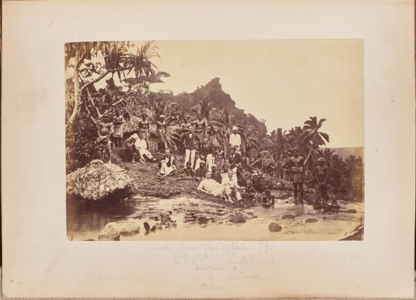 Unknown, Commodore and Officers, "Pearl" at Waitovu, Fiji