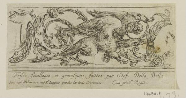 Stefano della Bella, Frises, feuillages et grotesques