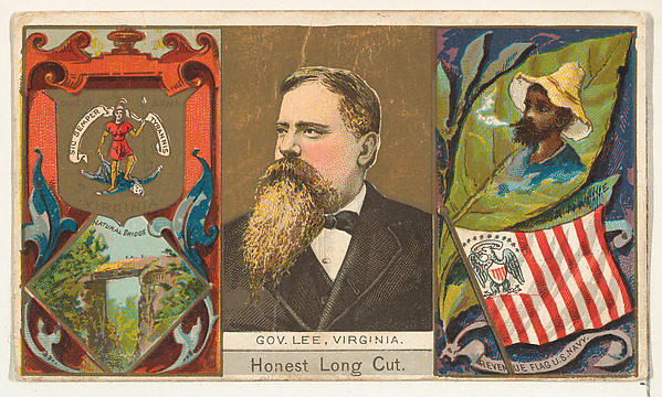 W. Duke, Sons & Co., Governor Lee, Virginia, from "Governors, Arms, Etc." series (N133-1), issued by Duke Sons & Co.