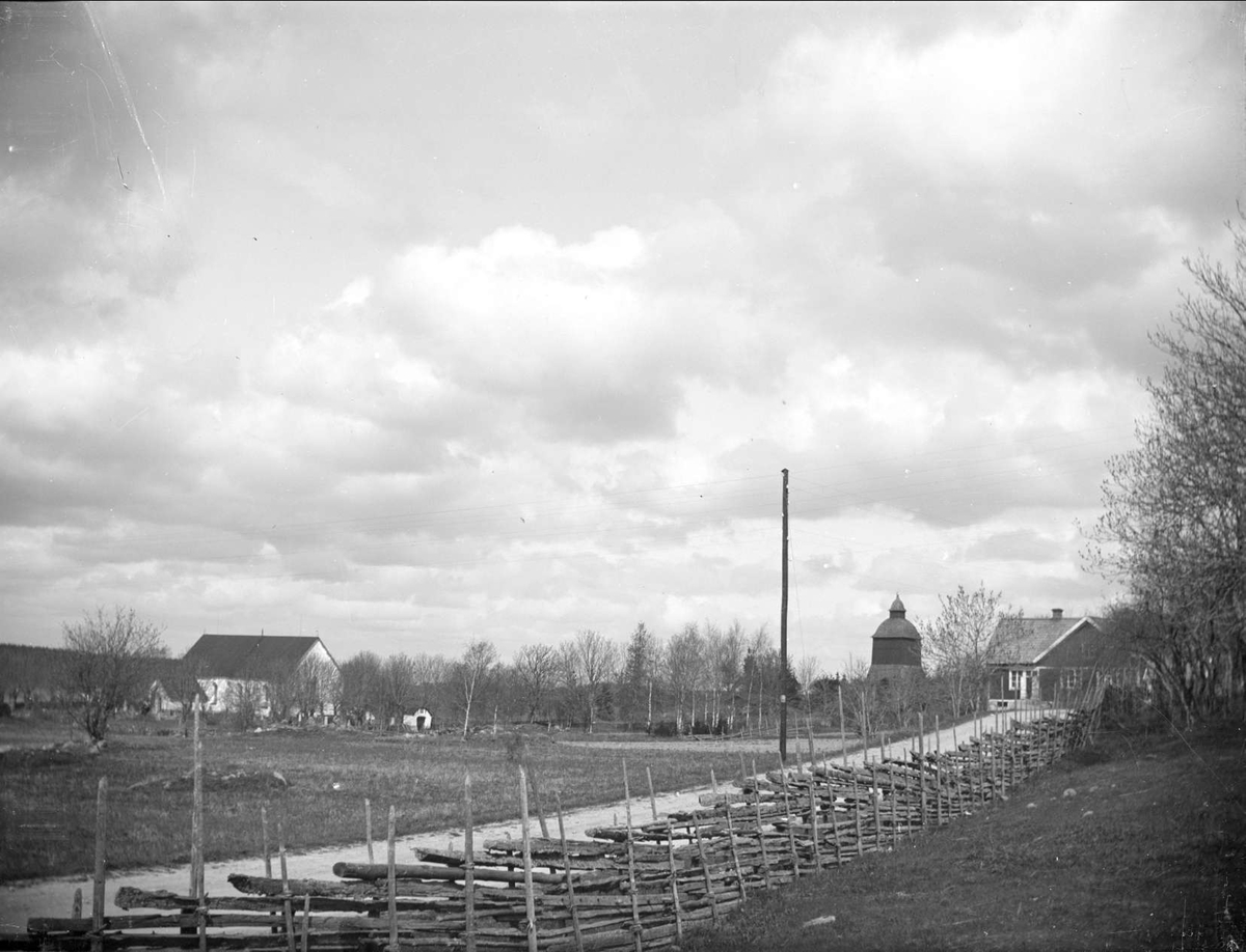 August Fredrik Schagerström, Litslena kyrka med omgivning, Litslena socken, Uppland maj 1919