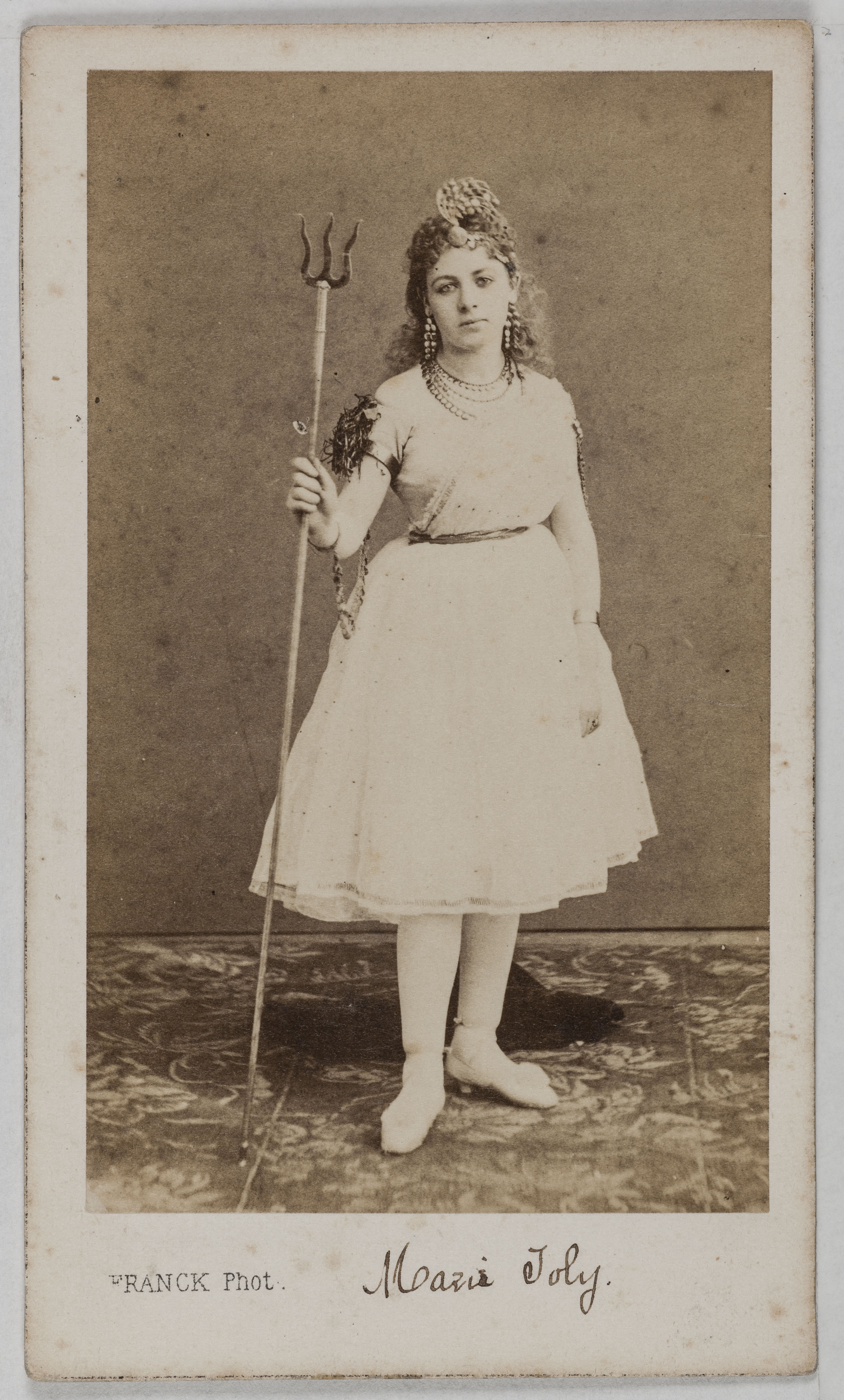 Franck, Portrait de Marie Jolly ou Joly (actrice aux Folies Marigny)
