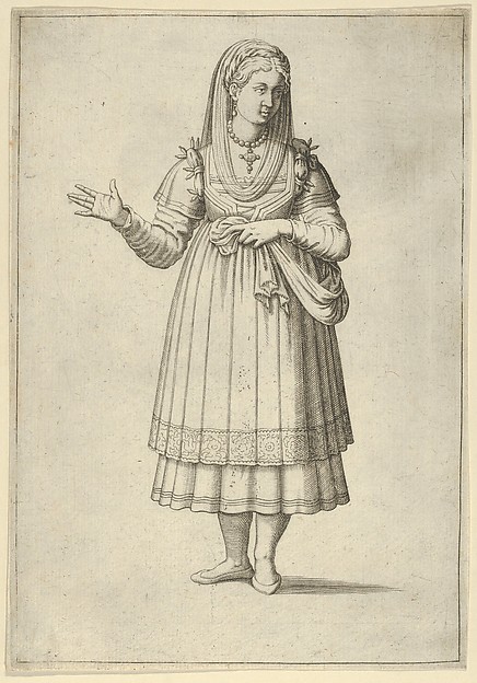Anonymous, Girl from the Island of Paros, from "Les quatre premiers livres des navigations et pérégrinations orientales" by Nicolas de Nicolay