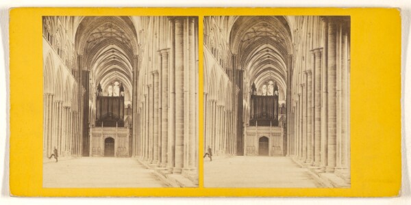 George Washington Wilson, Salisbury Cathedral - The Nave.
