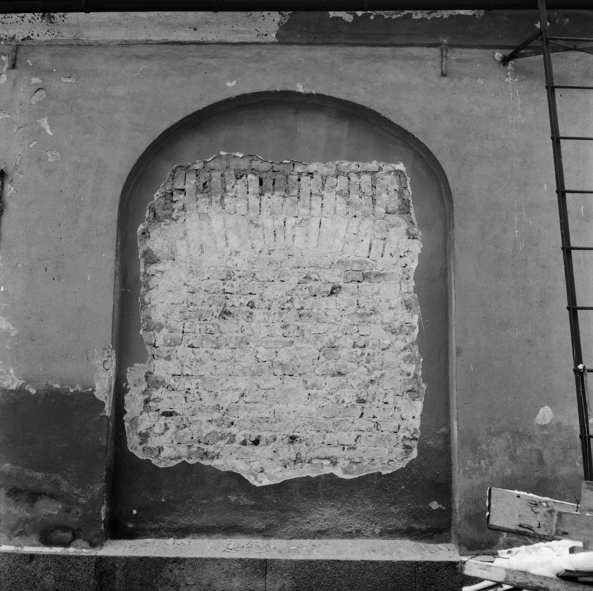 Paul Sandberg, Building history study, probably by Schefferus Library, Disa, Uppsala