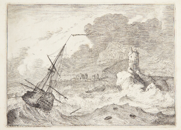 Ludolf Bakhuizen, Skib i høj sø