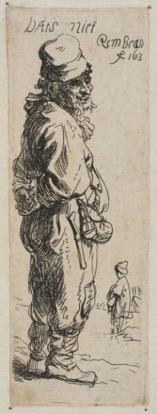 Rembrandt van Rijn, A peasant replying: 'Dats niet'
