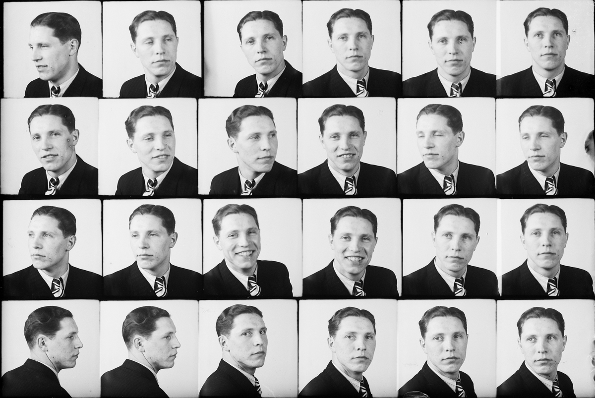 Skötsner-Edhlund, Ateljéporträtt - man, Östhammar, Uppland