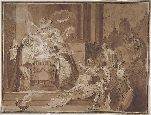 Anonymous, French, 18th century, A Scene of Sacrifice