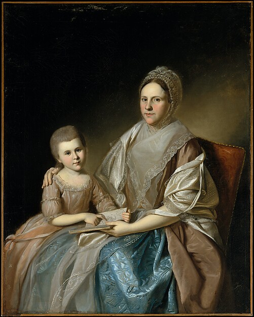 Charles Willson Peale, Mrs. Samuel Mifflin and Her Granddaughter Rebecca Mifflin Francis