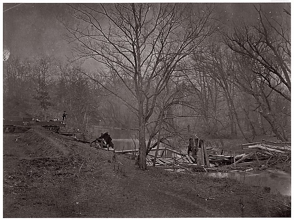 Unknown, Ruins of RR Bridge. Bull Run