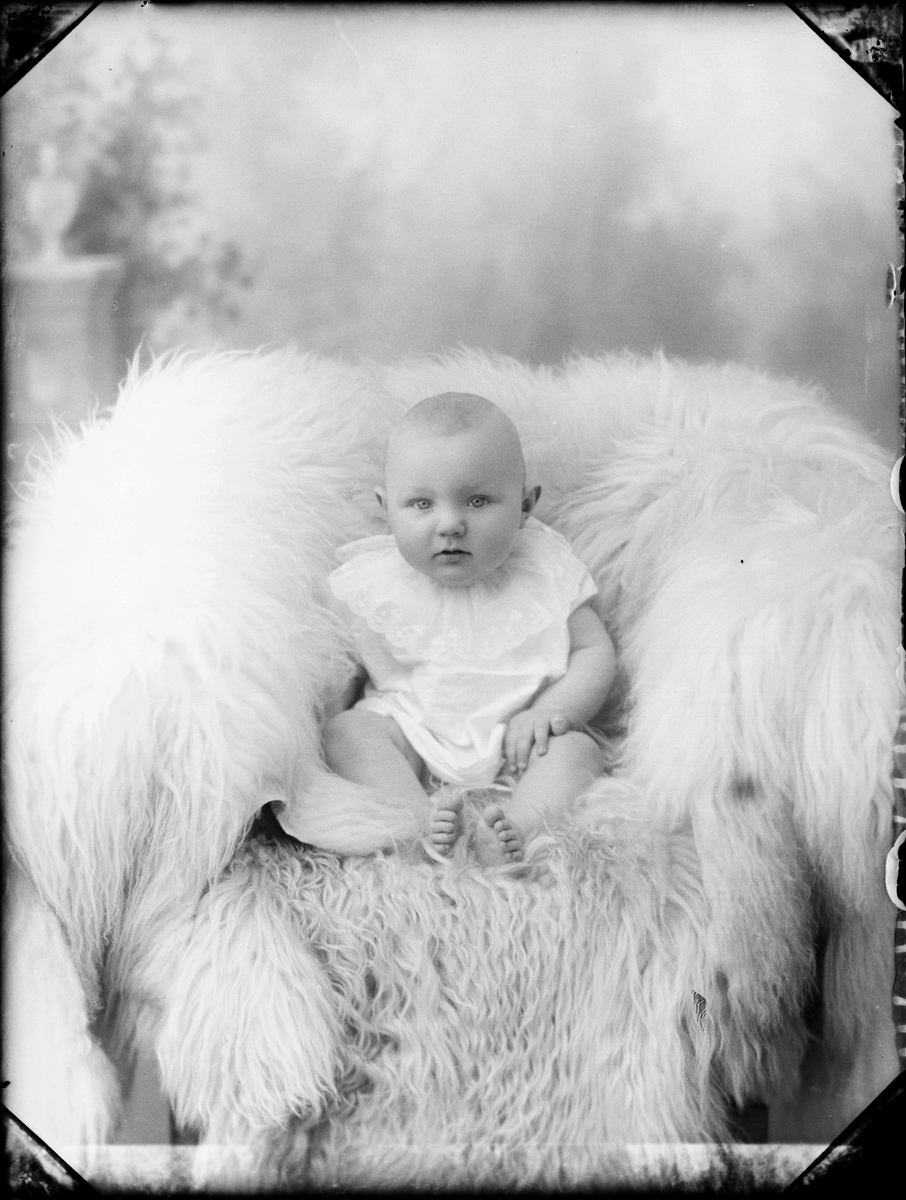 Skötsner-Edhlund, Ateljéporträtt - Folke Mattsson från Fagerön, Hargs socken, Uppland 1926