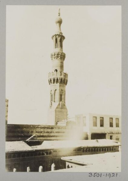 K.A.C. Creswell, Minaret of the mosque and sabil of Mamluk Amir Azdumur or al-Zumur (near Bab al-Qarafa), Cairo
