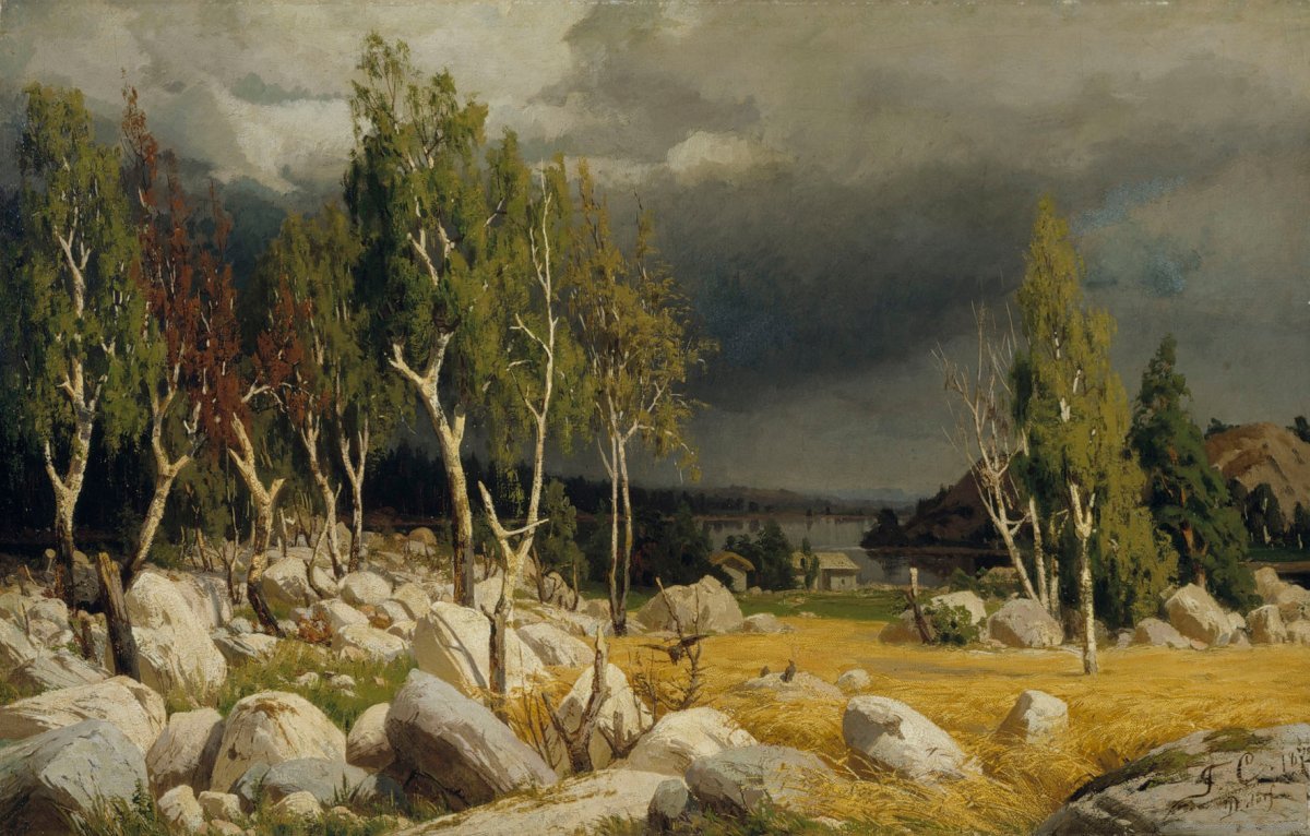 Fanny Churberg, A Clearing, Uusimaa Landscape
