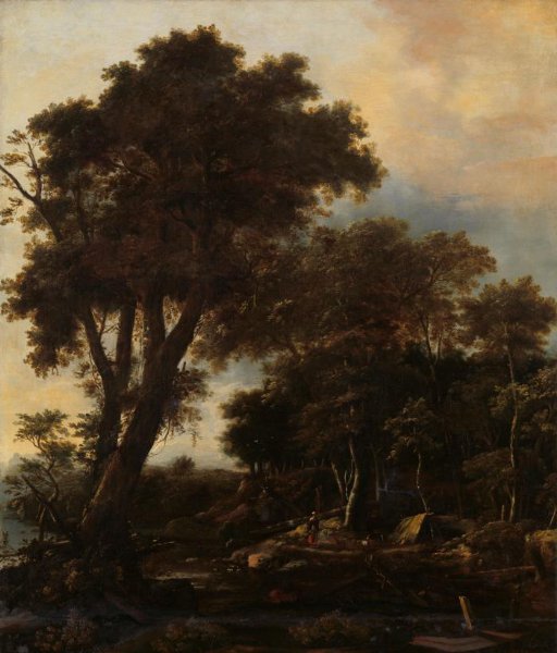 Roelant Roghman, Forest landscape with lean-to