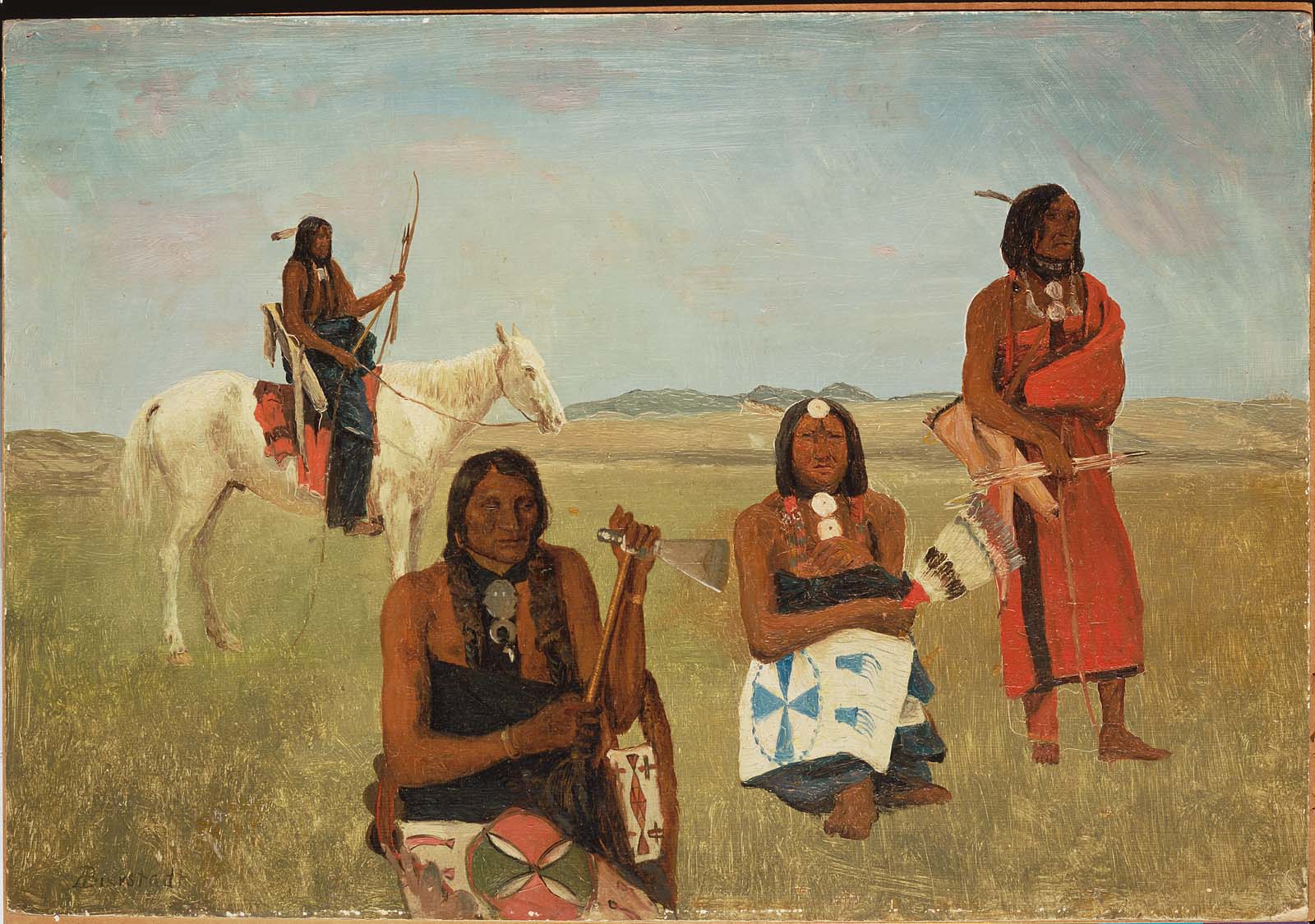 Albert Bierstadt, Indians near Fort Laramie