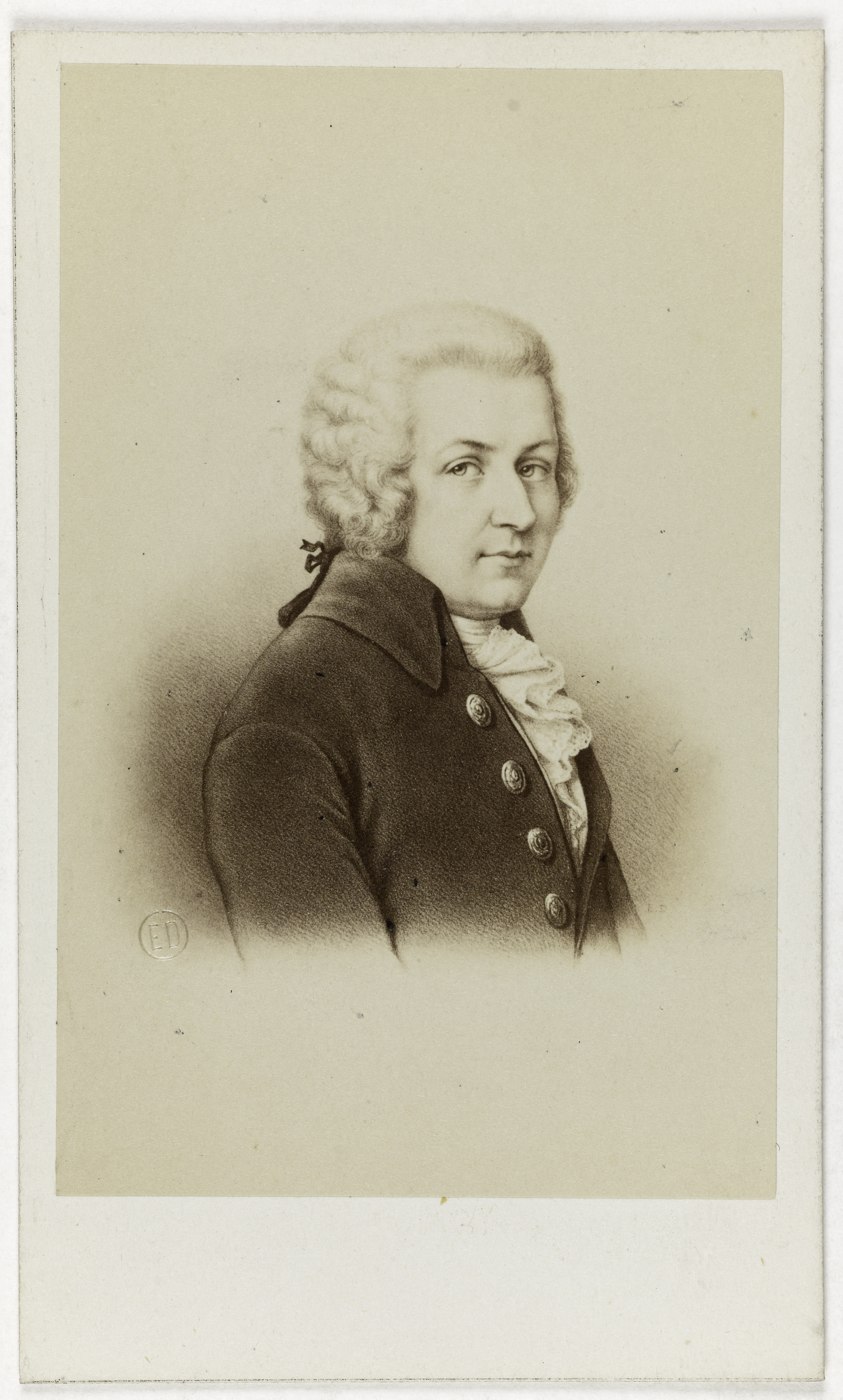 Anonyme, Portrait de Wolfgang Amadeus Mozart (1756-1791), compositeur.