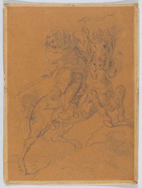 Eugène Delacroix, Arab Horseman