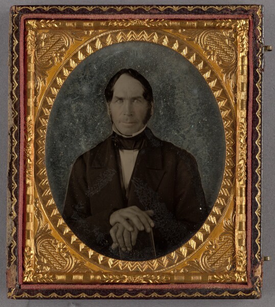 Unknown, [Portrait of a Seated Man with Receding Hair Line]