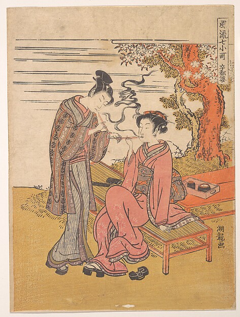 Isoda Koryūsai, Sotoba; One of Seven Komachi